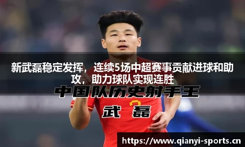 新武磊稳定发挥，连续5场中超赛事贡献进球和助攻，助力球队实现连胜